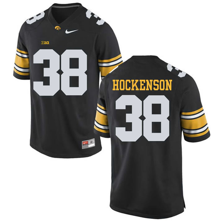 Iowa Hawkeyes #38 T.J. Hockenson Black College Football Jersey